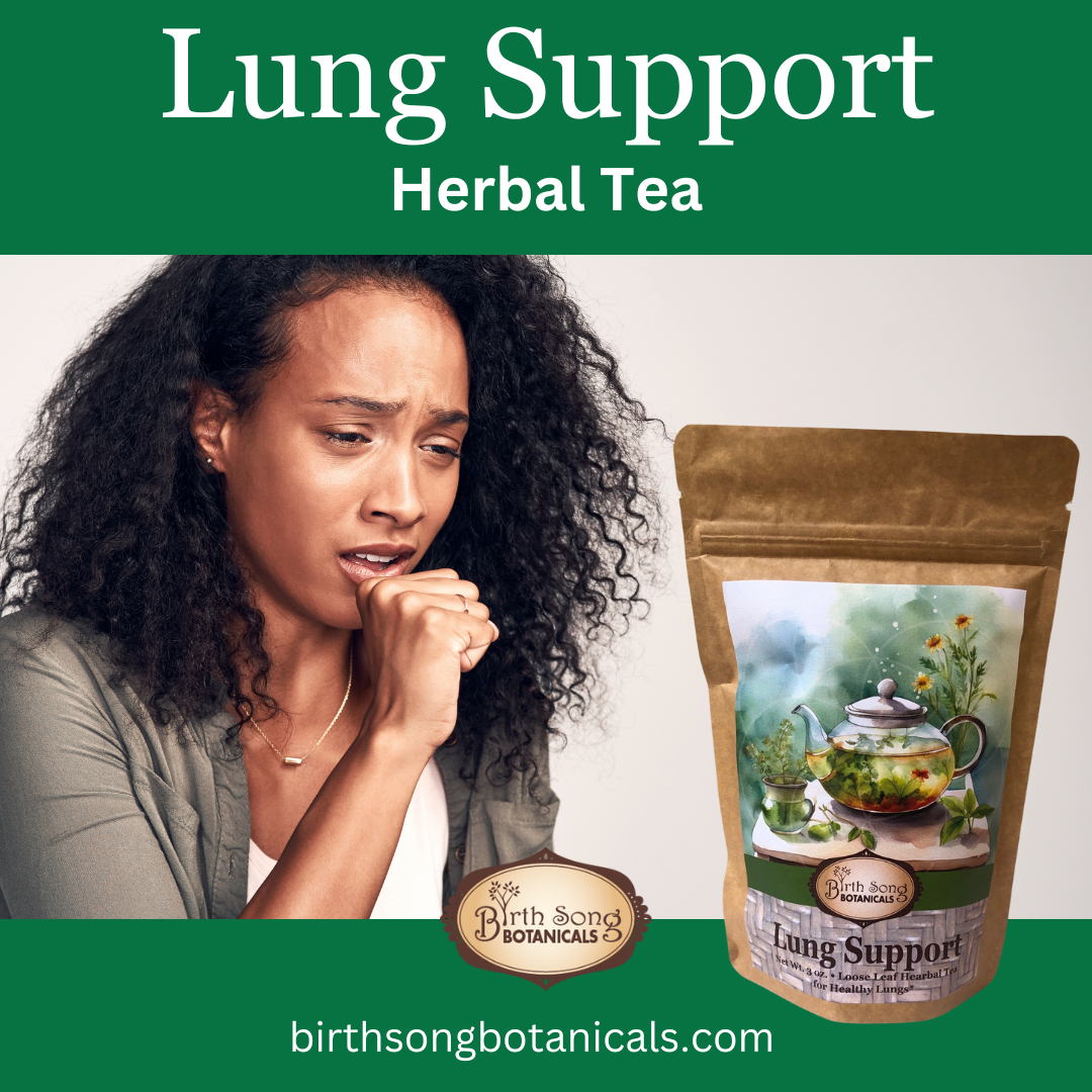 Lung Support Herbal Tea for Bronchial Wellness, Respiratory and Immune Support for Clear Breathing* 3 oz.