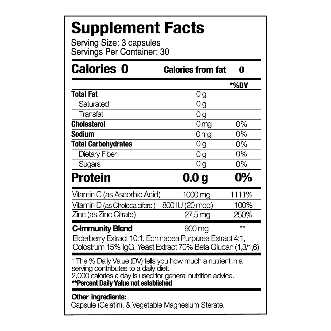 C-Immunity 3 Pack 100% Immune Support