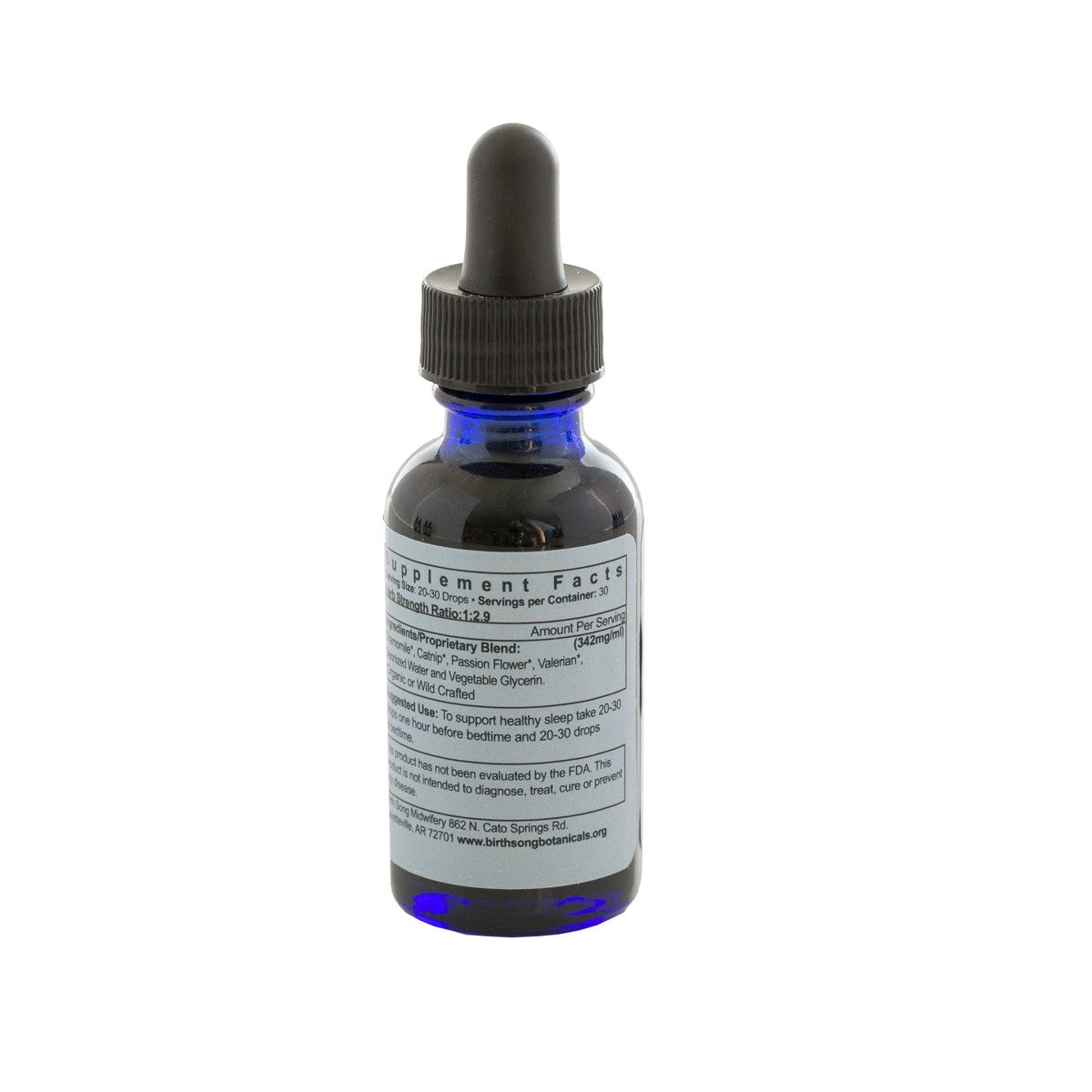 Good Night Herbal Sleep Tincture with Valerian and Passionflower, Natural Sleep and Relaxation Support Supplement 1 oz.
