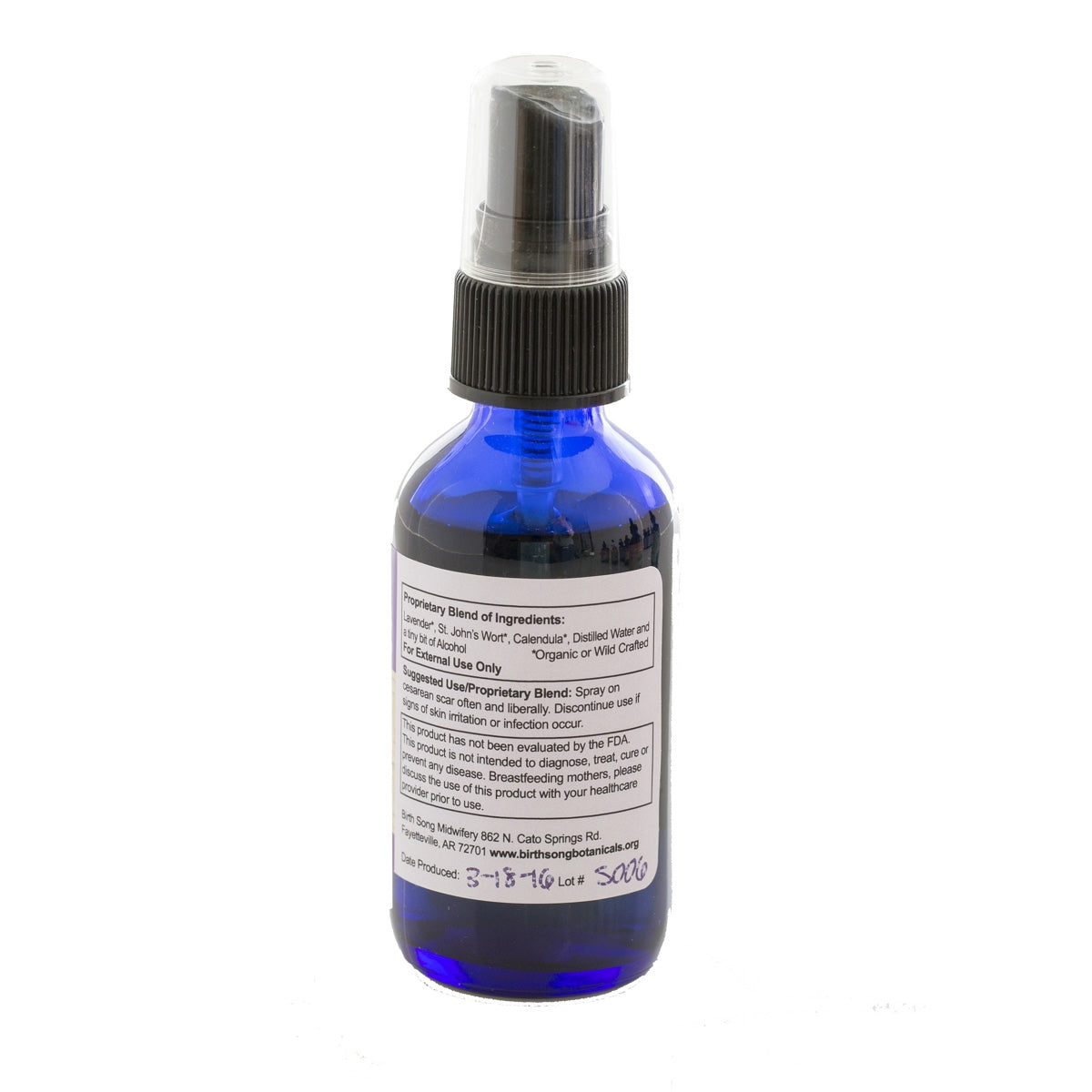 Herbal Cesarean Spray with Lavender, To Support Healthy Skin* 2 oz.