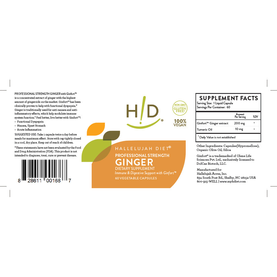 Professional Strength Ginger Supplement