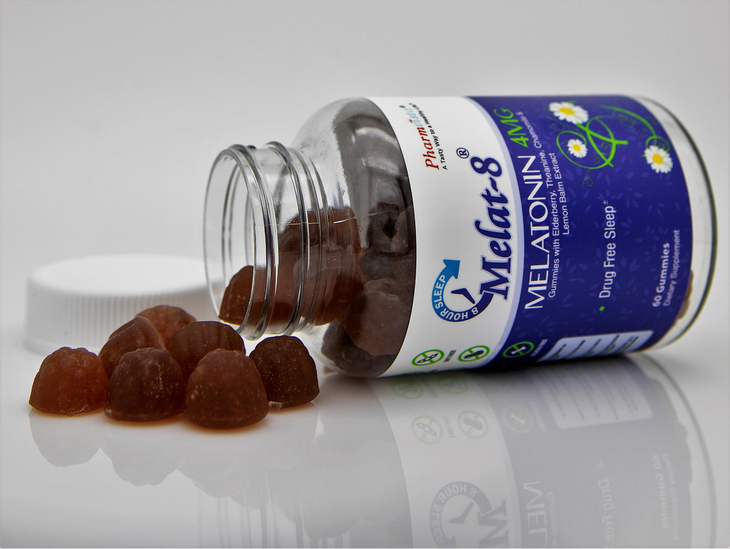 Sleep Plus Gummies - Melatonin 4mg, Elderberry, Theanine, Chamomile and Lemon Balm for Sleep Support - 60 Count