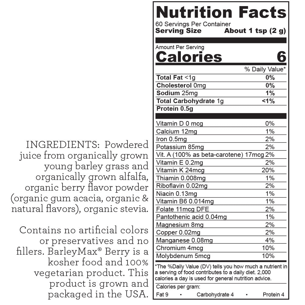 BarleyMax - Berry Flavored (4.2oz)