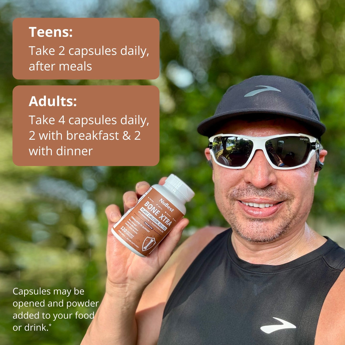 Bone Xtra - Plant-based Formula to Support Healthy Bones For Adults, 120 Vegan Capsules