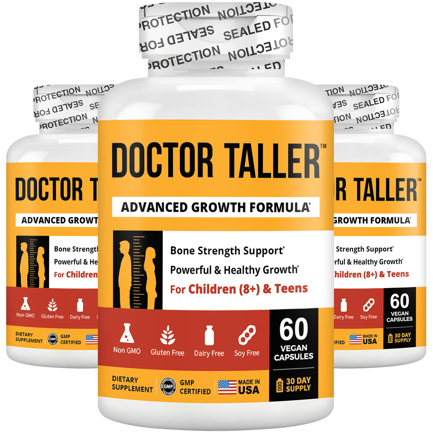 Doctor Taller, For Children (8+) & Teens, 60 Vegan Capsules