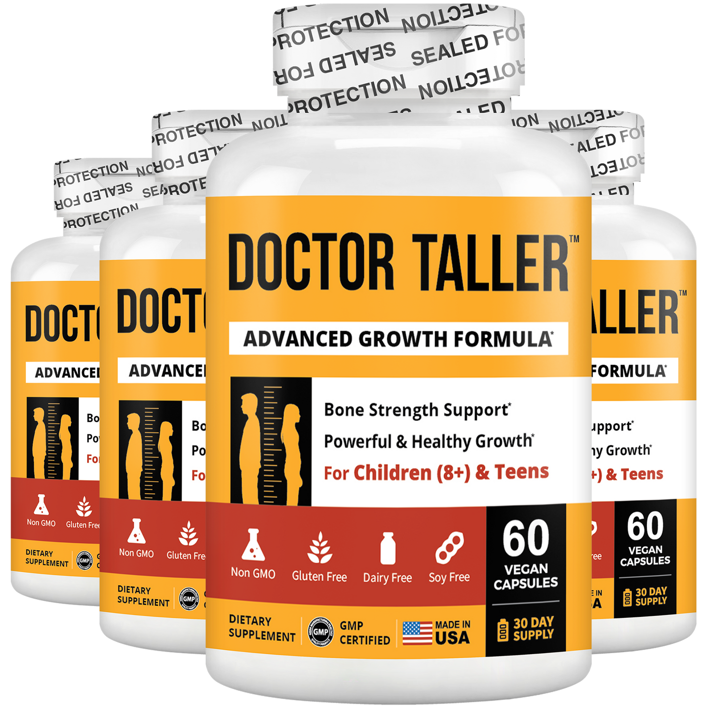 Doctor Taller, For Children (8+) & Teens, 60 Vegan Capsules