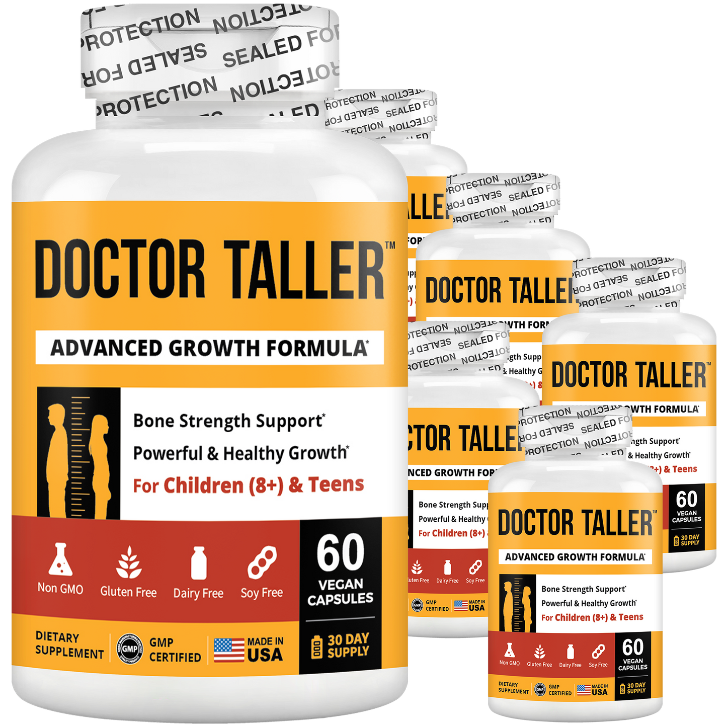 Doctor Taller, For Children (8+) & Teens, 60 Vegan Capsules