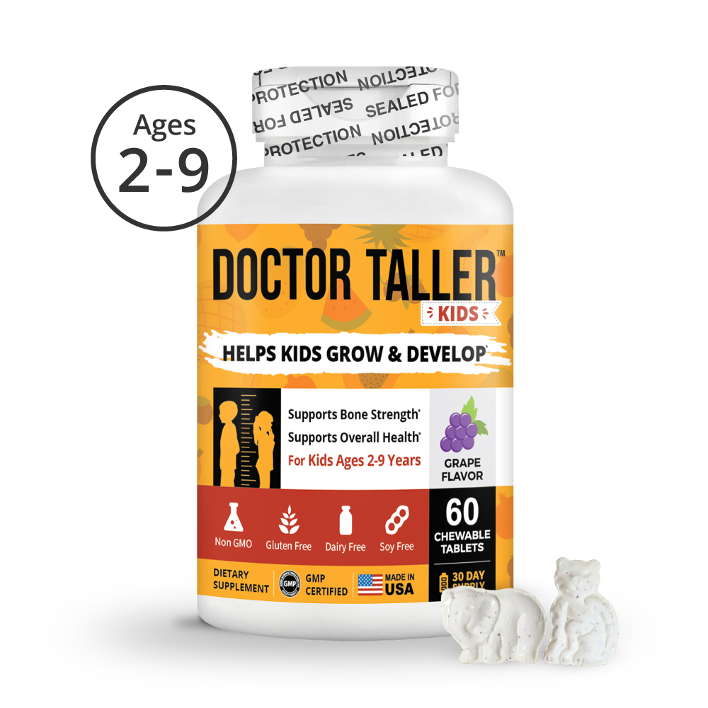 Doctor Taller Kids, Grape Multivitamins, Ages 2-9, 60 Vegan Chewables