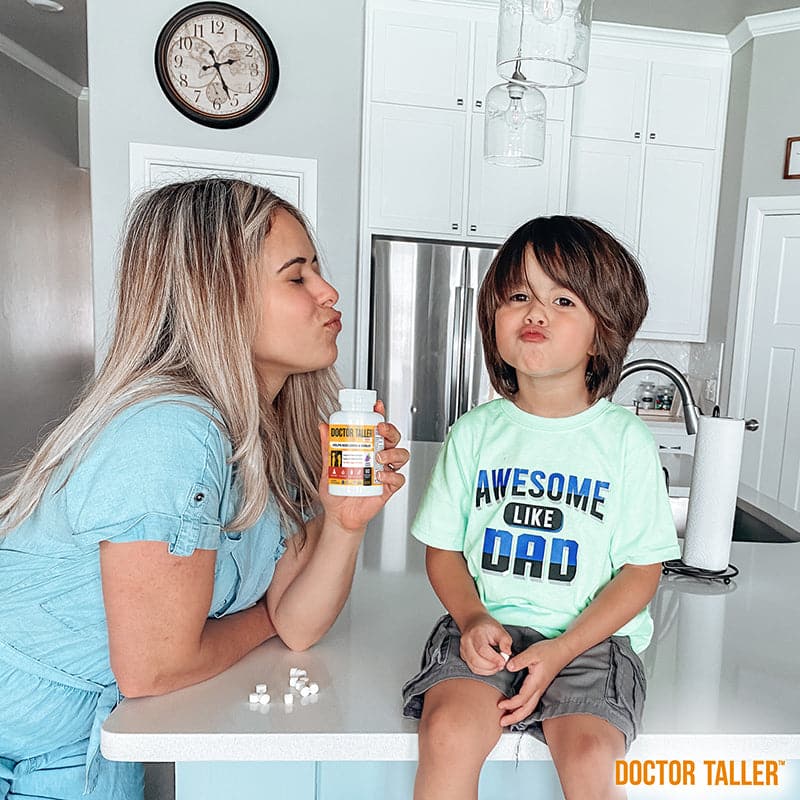 Doctor Taller Kids, Grape Multivitamins, Ages 2-9, 60 Vegan Chewables