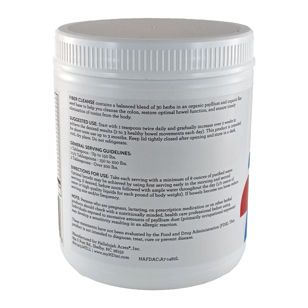 Fiber Cleanse Powder - Natural Colon Cleanse - (Original, 8 oz)