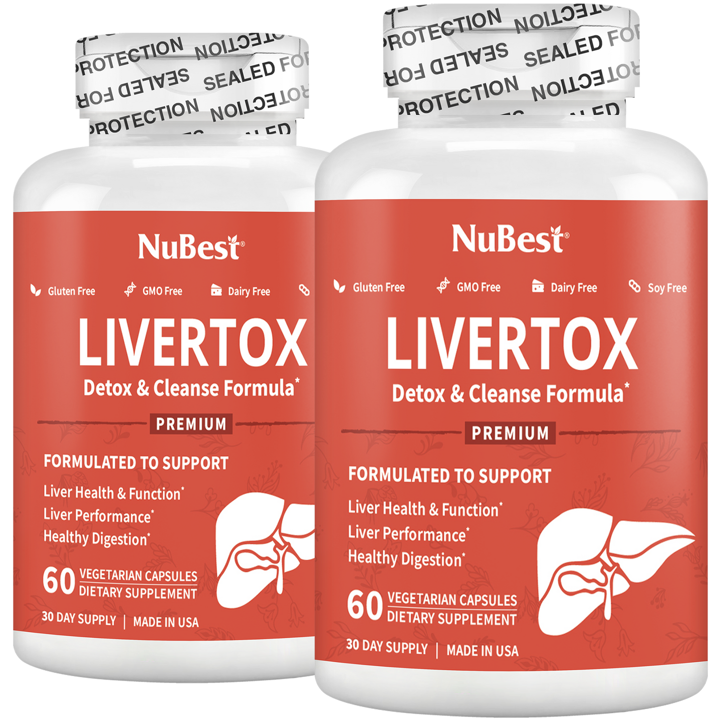 LiverTox, Advanced Formula for Liver Detox, Cleanse & Digestion, 60 Vegan Capsules