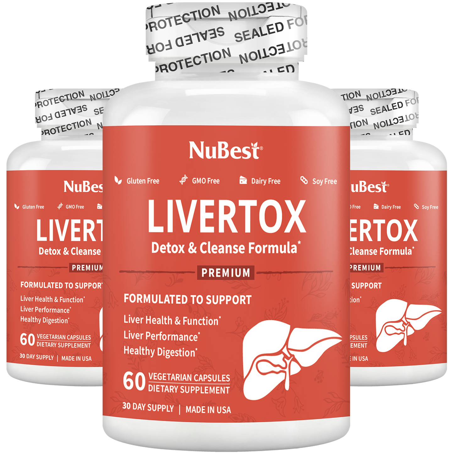 LiverTox, Advanced Formula for Liver Detox, Cleanse & Digestion, 60 Vegan Capsules