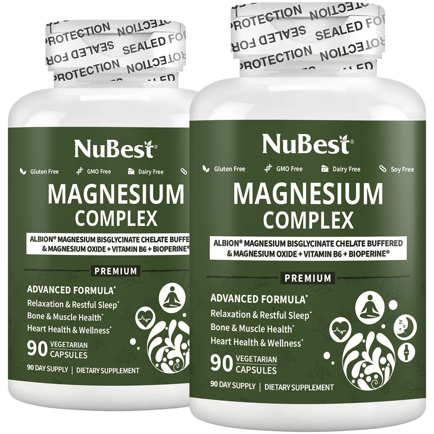 NuBest Magnesium Complex – Relaxation, Bone & Muscle Health, 90 Vegan Caps