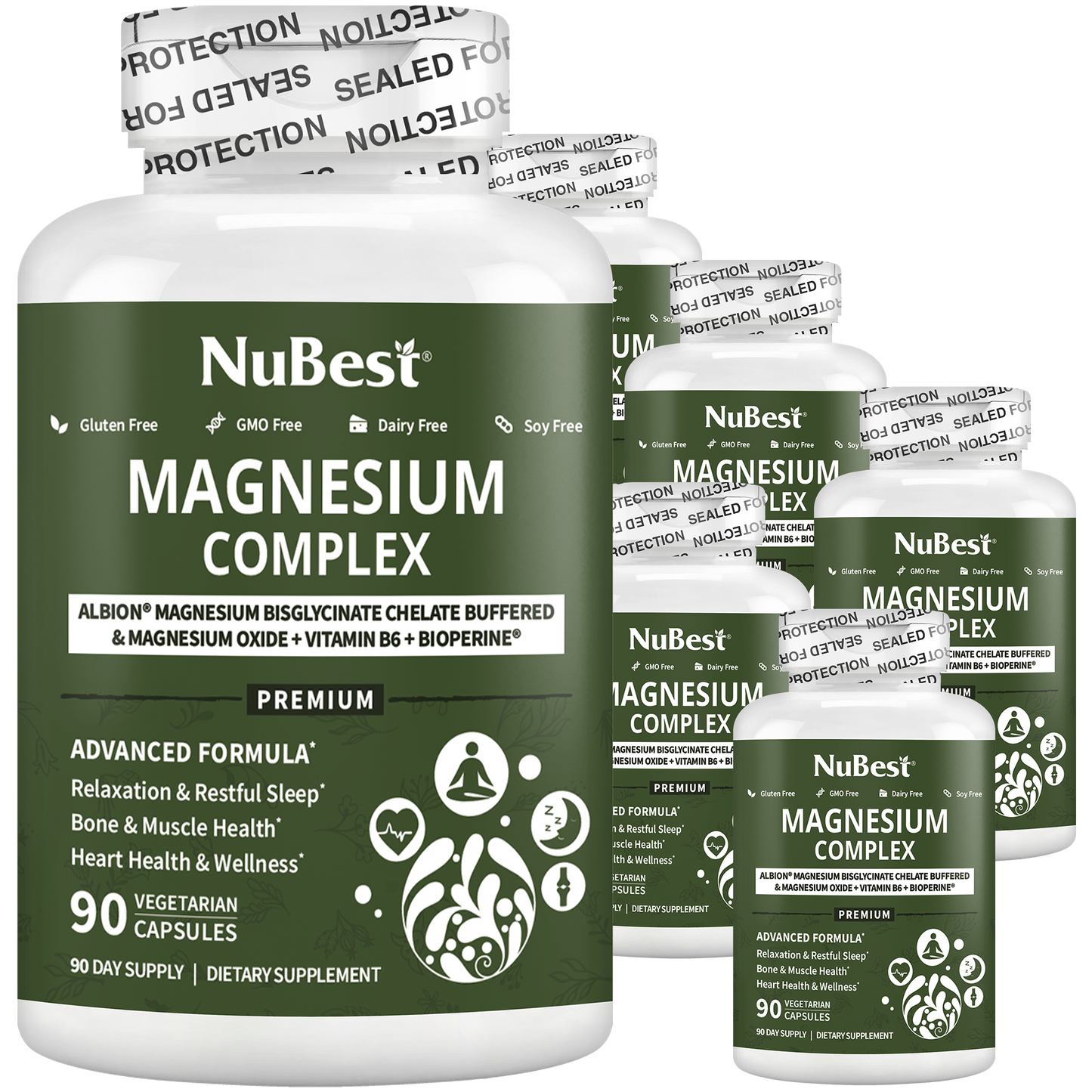NuBest Magnesium Complex – Relaxation, Bone & Muscle Health, 90 Vegan Caps
