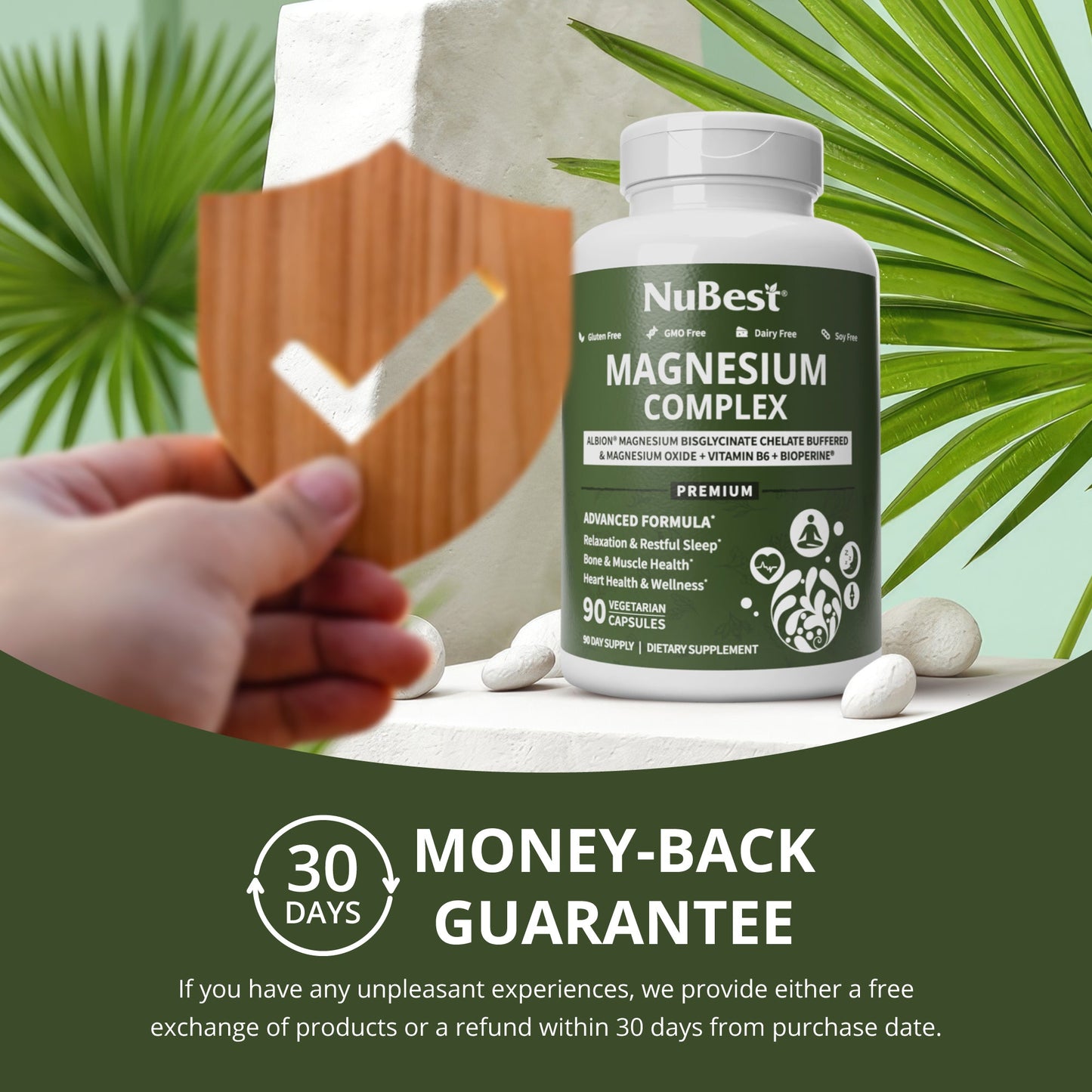 NuBest Magnesium Complex – Relaxation, Bone & Muscle Health, 90 Vegan Caps