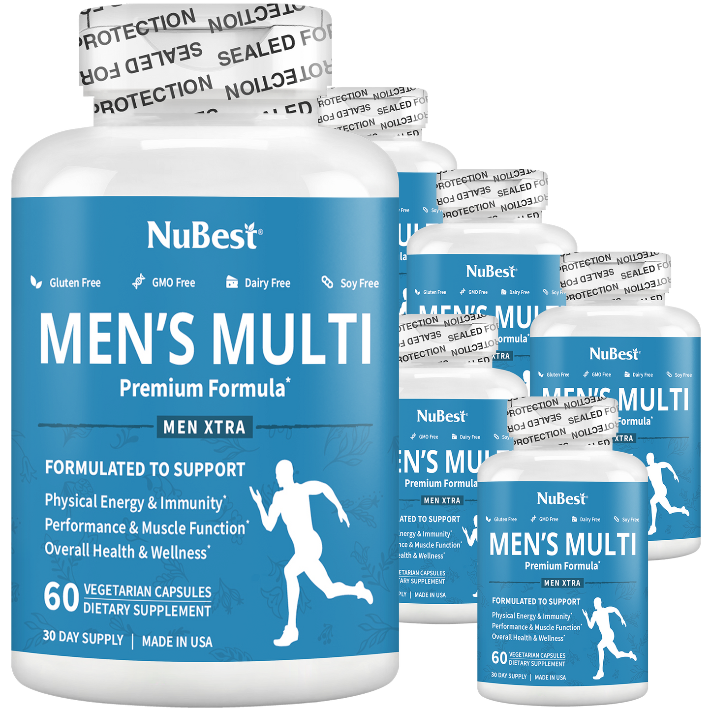 Men's Multi, Men Xtra, Energy, Immunity & Health Boost, 60 Vegan Capsules