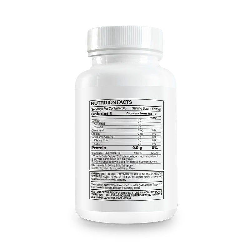 Vitamin D3 5000 IU + Coconut Oil
