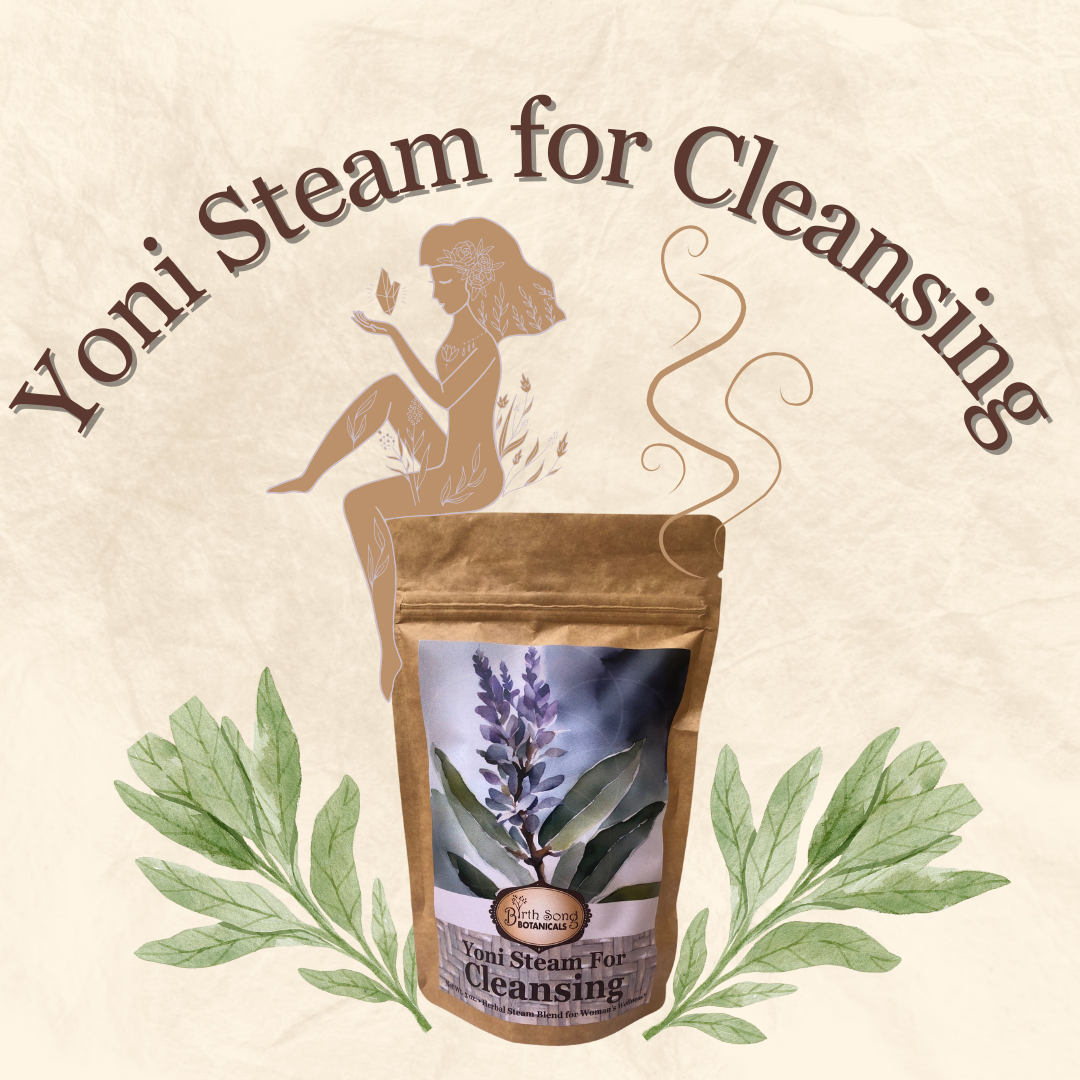 Yoni Steam for Cleansing- Vaginal Steaming Herbs, Womb Blessing and Purify Herbs for V Steaming, Organic Herbal Blend For Uterine Wellness* 3 oz.