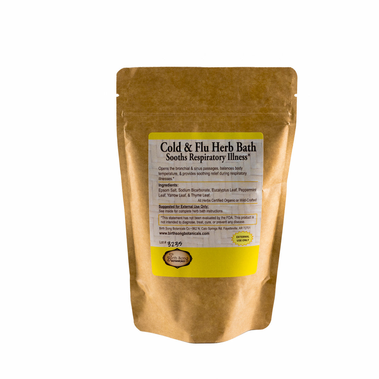 Cold and Flu Herbal Bath* with Eucalyptus 16 oz.