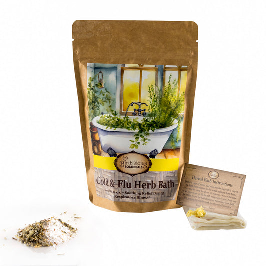 Cold and Flu Herbal Bath* with Eucalyptus 16 oz.