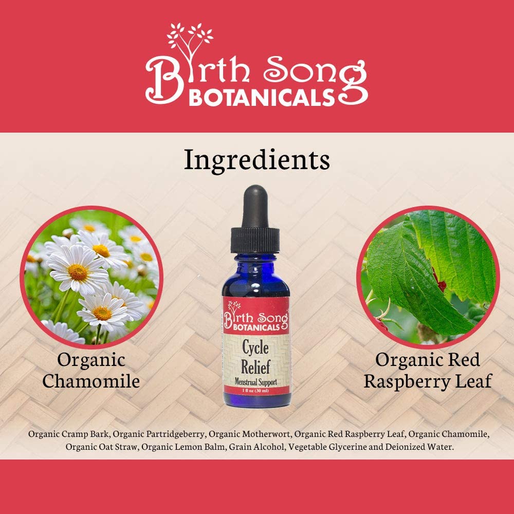 Menstrual Cycle Herbal Tincture with Cramp Bark, Natural Menstruation, and PMS Support For Women and Teens*
