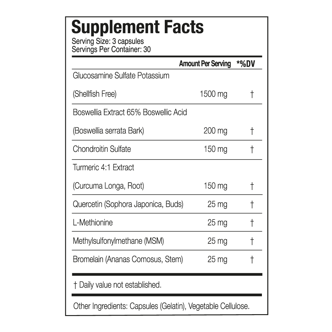 Flexijoint: Glucosamine + Chondroitin + MSM
