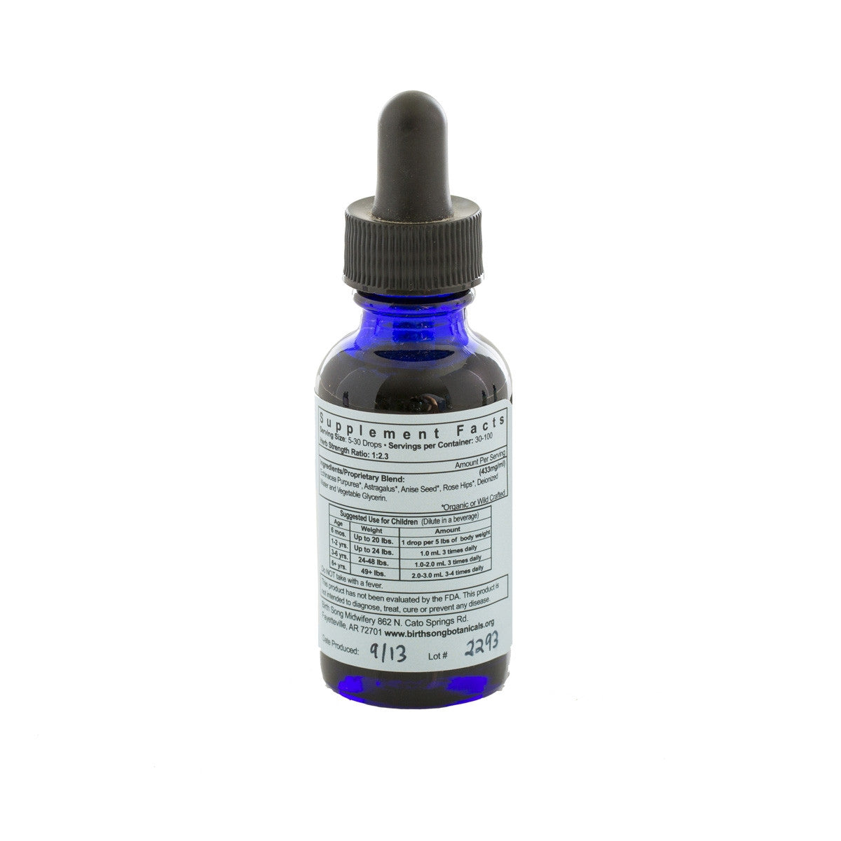 Children's Daily Immune* Herbal Tincture with Astragalus Root 1 oz.