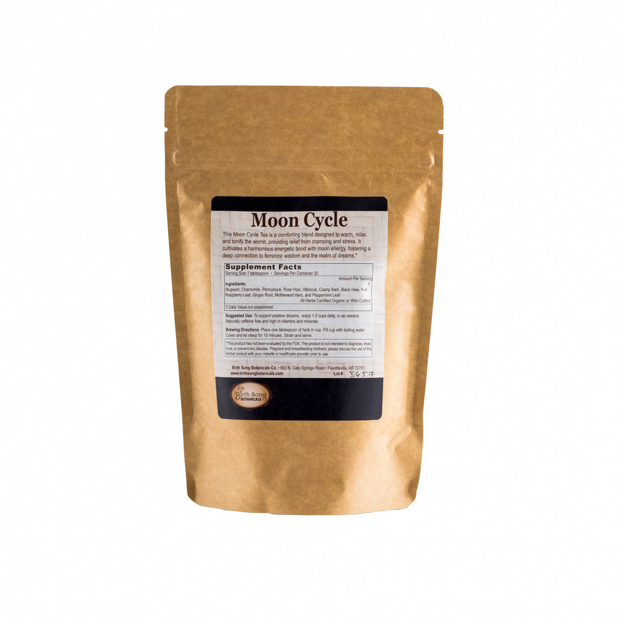 Moon Cycle Herbal Tea with Mugwort for Women, Menstruation, and Hormonal Harmony* Loose Leaf 3 oz.