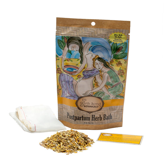 Postpartum Herb Bath- Sitz Bath Soak for Postpartum Recovery, Perineal Care, Soothes Hemorrhoids and After Birth Support for Mom and Baby 8 oz.