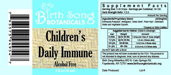 Children's Daily Immune* Herbal Tincture with Astragalus Root 1 oz.