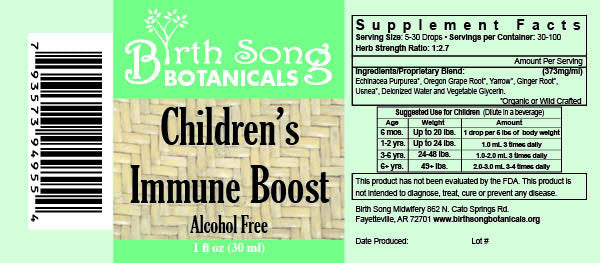 Children's Immune Booster Tincture*  with Organic Echinacea 1 oz.