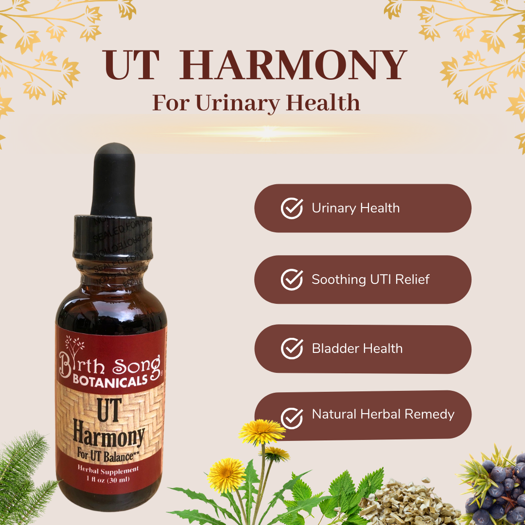 UT Harmony Herbal Tincture, Liquid Supplement for Women, Supports Urinary Tract and Bladder Health*, Supports healthy PH & Urinary Strength* 1 oz.