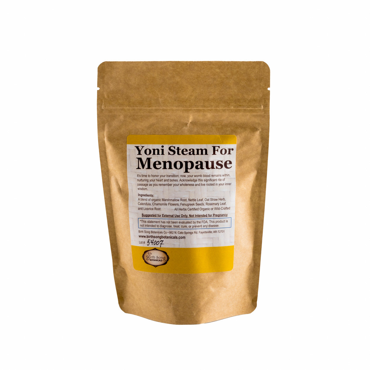 Yoni Steam for Menopause and Perimenopausal Women to Support Uterine Care* Vaginal Steaming Herbs for Wise Women* Organic Herbal V Steam 3oz