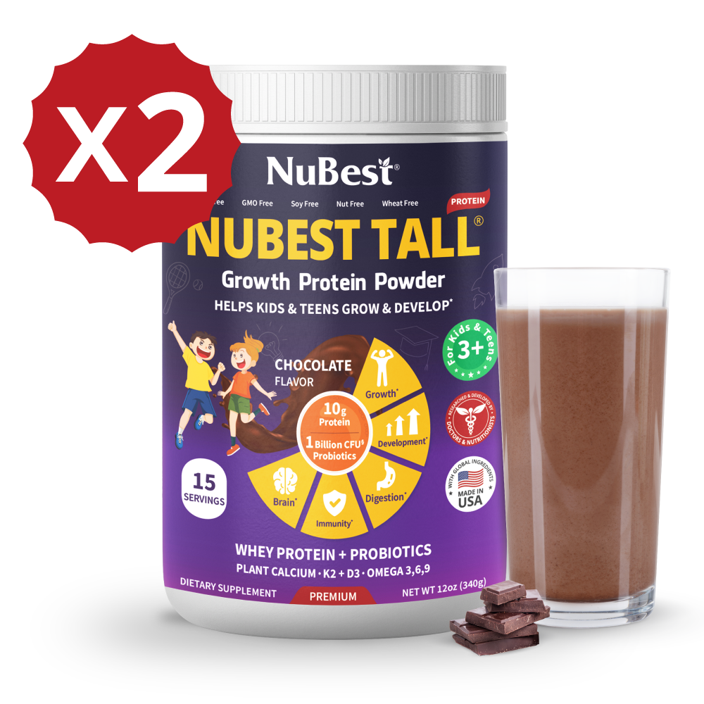 NuBest Tall Protein for Growth and Development, Kids and Teens 3+, Chocolate