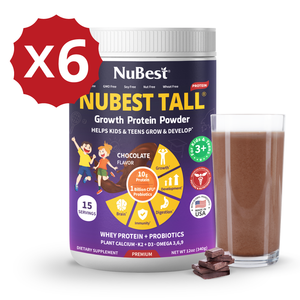 NuBest Tall Protein for Growth and Development, Kids and Teens 3+, Chocolate