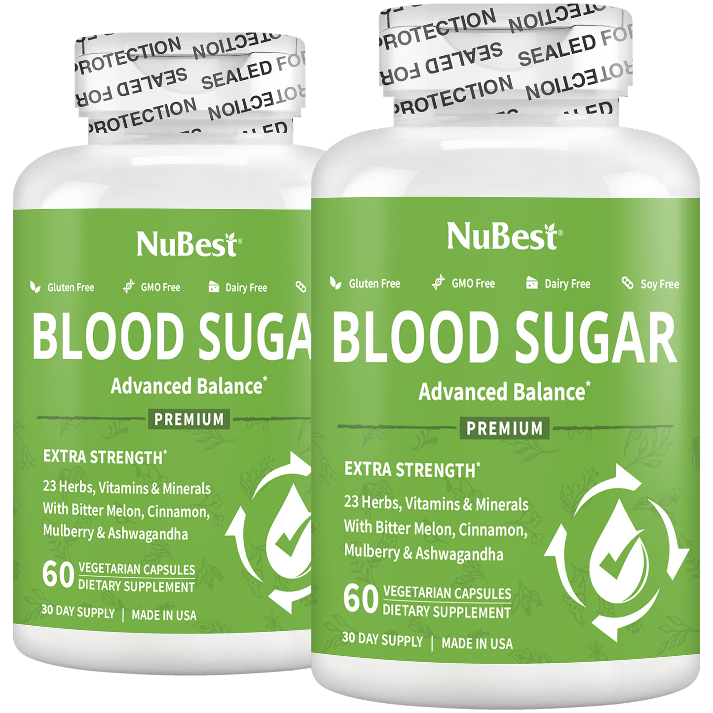 NuBest Blood Sugar Balance – Metabolic Support, Energy & Immunity, 60 Vegan Capsules