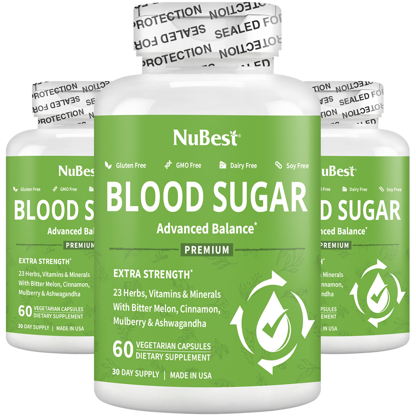 NuBest Blood Sugar Balance – Metabolic Support, Energy & Immunity, 60 Vegan Capsules