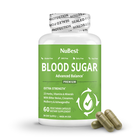 NuBest Blood Sugar Balance – Metabolic Support, Energy & Immunity, 60 Vegan Capsules