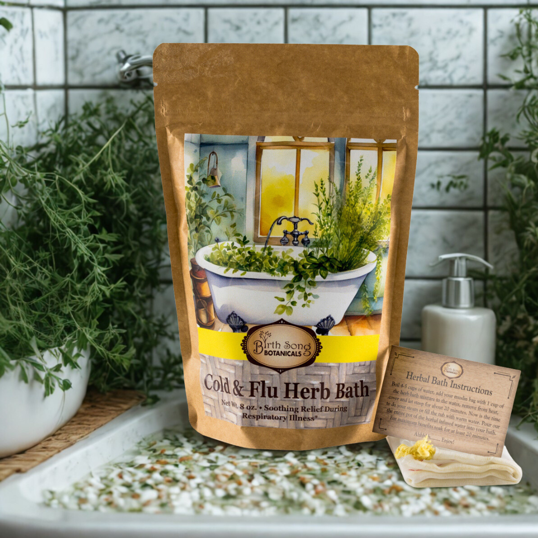 Cold and Flu Herbal Bath* with Eucalyptus 16 oz.