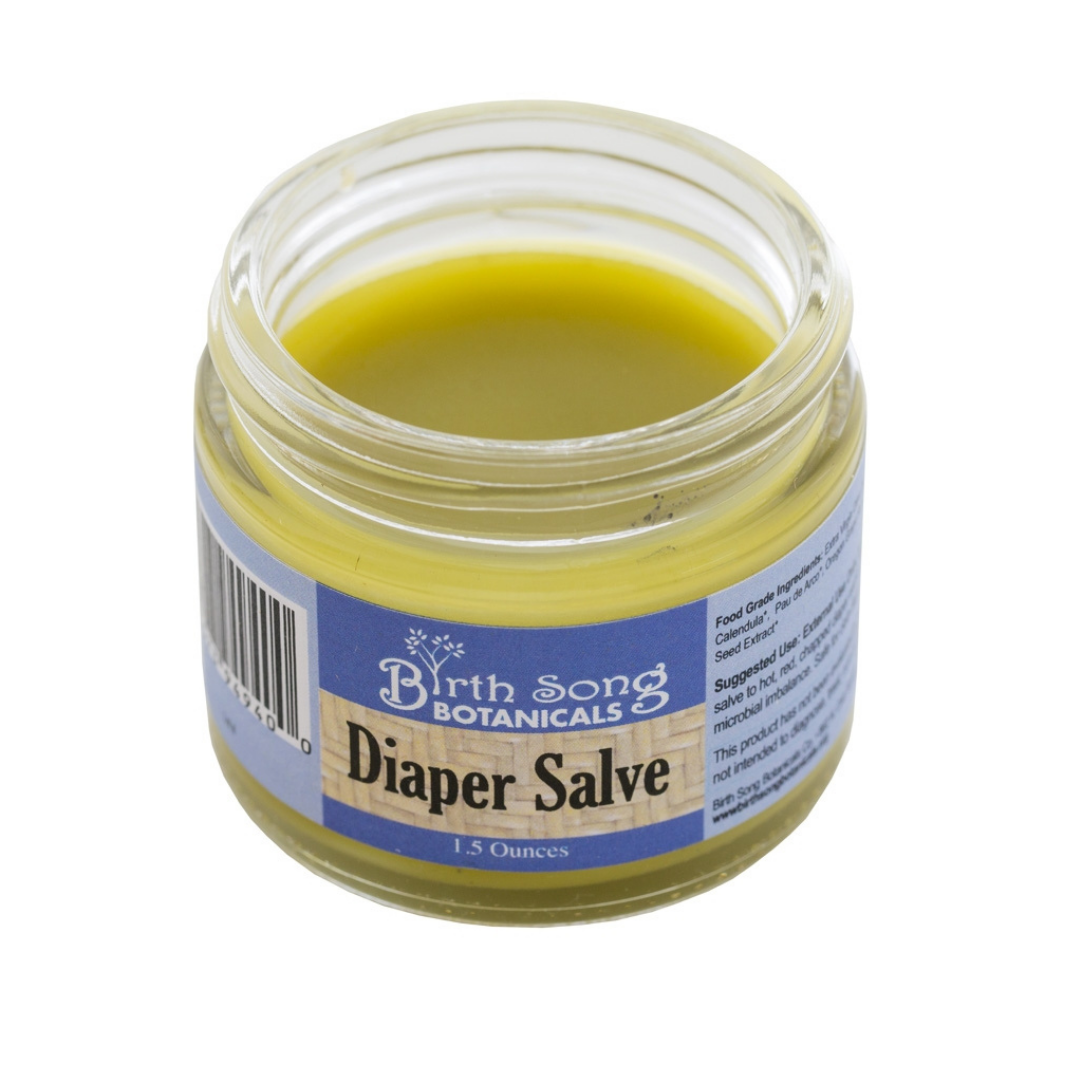 Herbal Baby Diaper Rash Cream With Calendula, Natural Baby Bottom Butter, Cloth Diaper Safe, Unscented