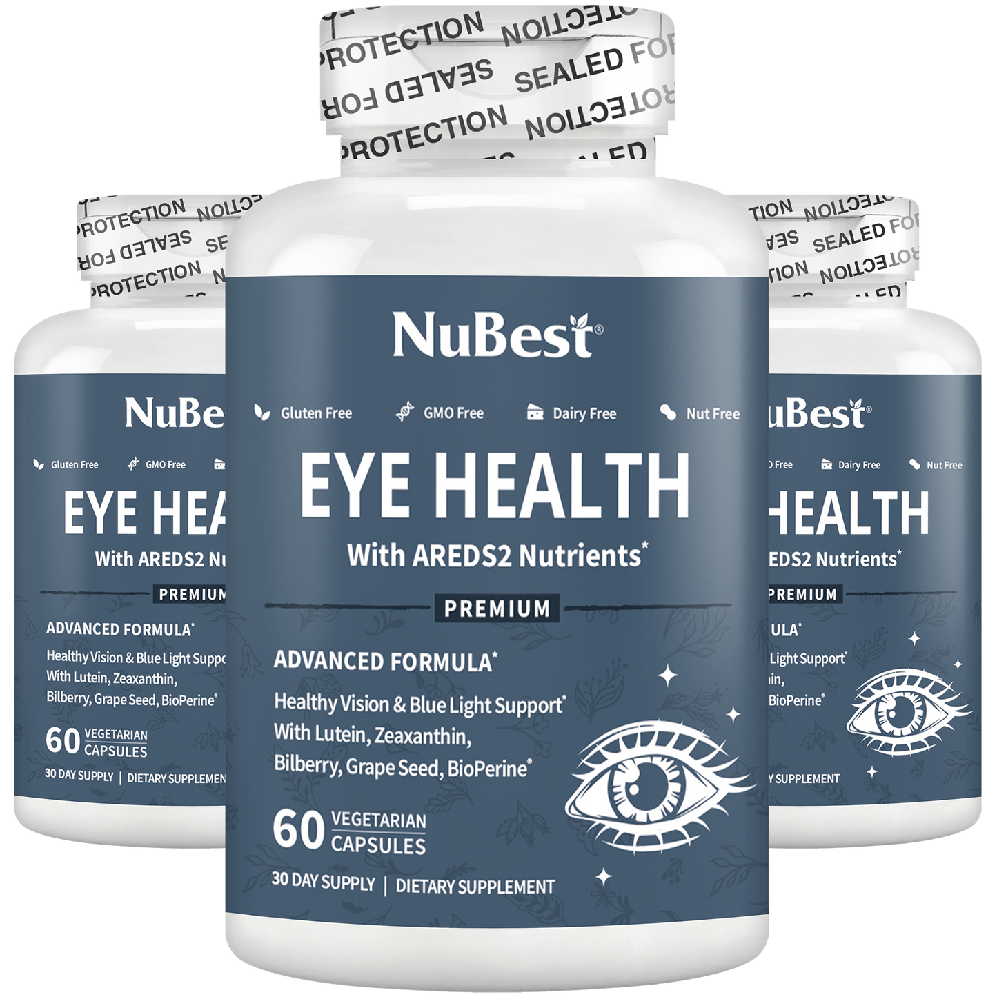 NuBest Eye Health – Advanced Vision & Blue Light Protection, 60 Vegan Capsules