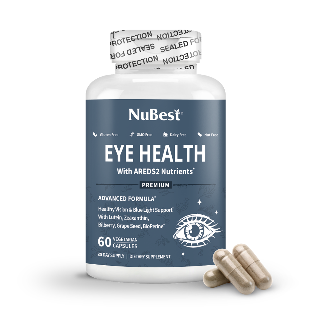NuBest Eye Health – Advanced Vision & Blue Light Protection, 60 Vegan Capsules