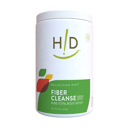 Fiber Cleanse Powder - Natural Colon Cleanse - (Green Apple, 16 oz)