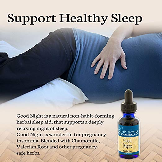 Good Night Herbal Sleep Tincture with Valerian and Passionflower, Natural Sleep and Relaxation Support Supplement 1 oz.