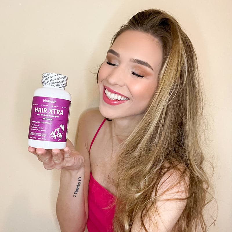 Hair Xtra, Premium Hair Growth Support for Men & Women, 60 Vegan Capsules