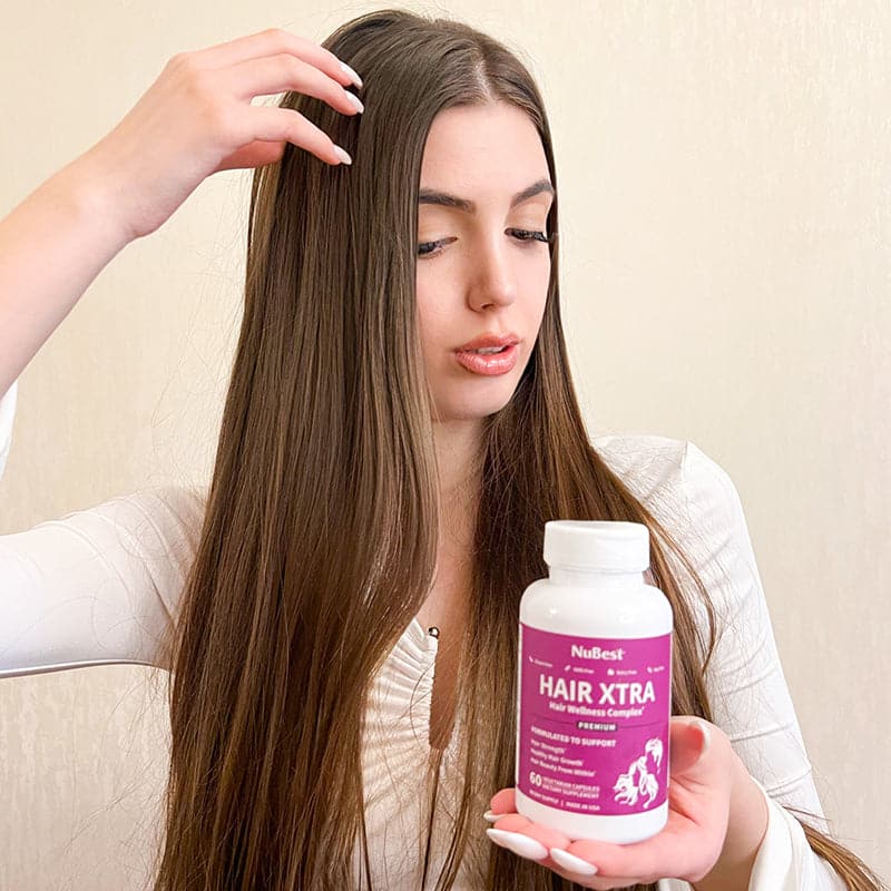 Hair Xtra, Premium Hair Growth Support for Men & Women, 60 Vegan Capsules
