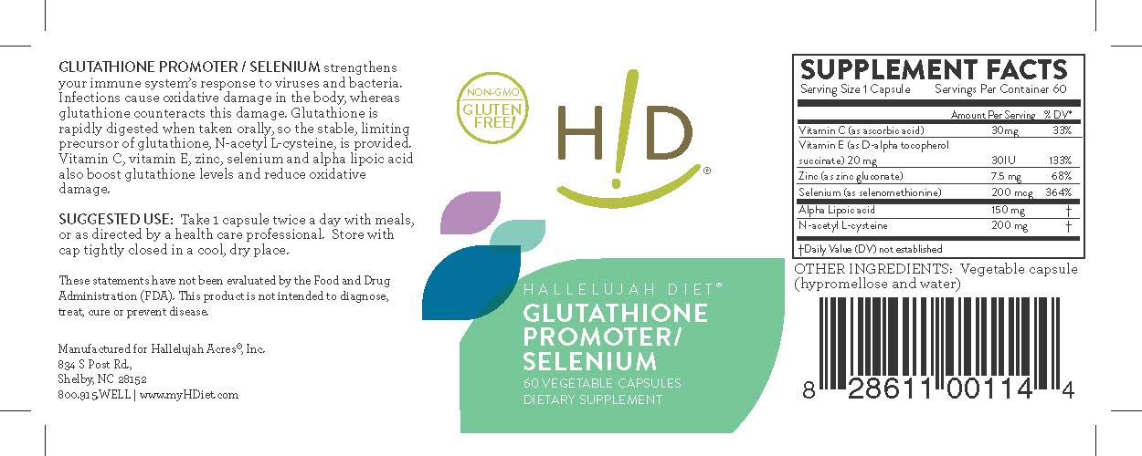 Hallelujah Diet Glutathione Promoter / Selenium