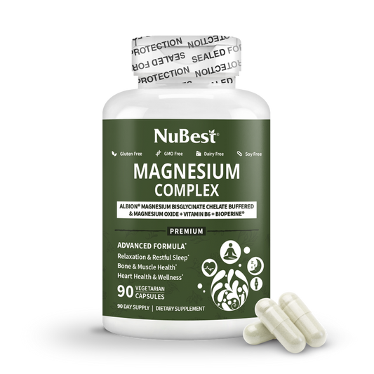 NuBest Magnesium Complex – Relaxation, Bone & Muscle Health, 90 Vegan Caps