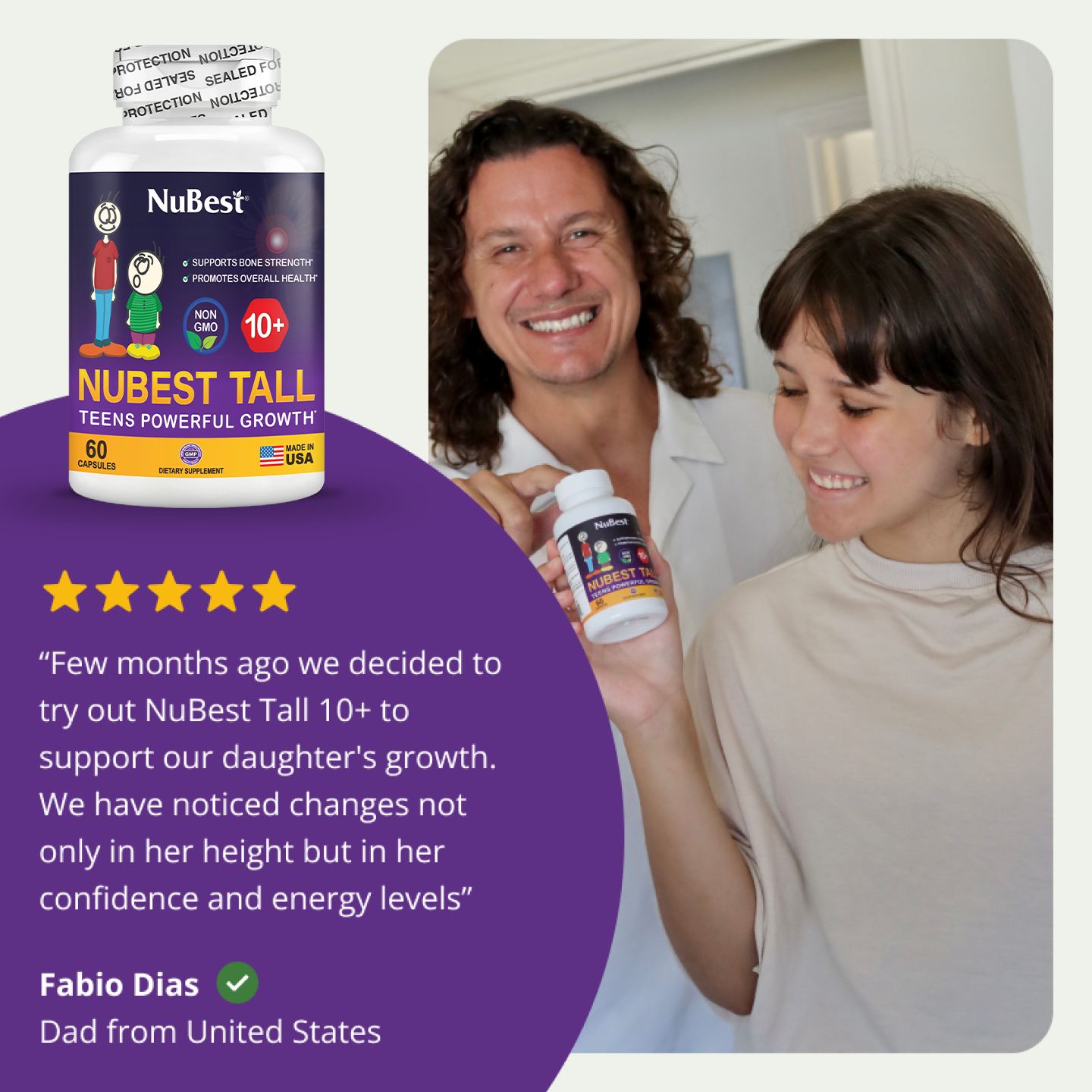 NuBest Tall 10+, Powerful Growth Support for Teens (60 Capsules)