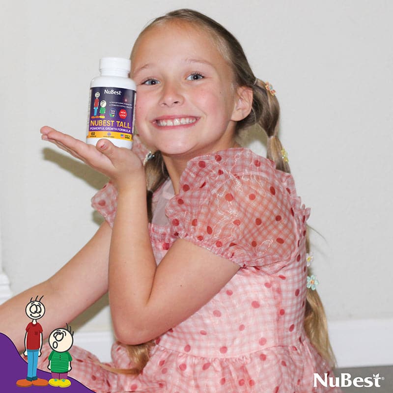 NuBest Tall, Powerful Growth for Kids & Teens (5+), Non-Milk Drinkers, 60 Capsules